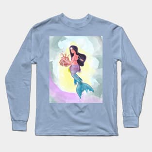 Mermaid with harp Long Sleeve T-Shirt